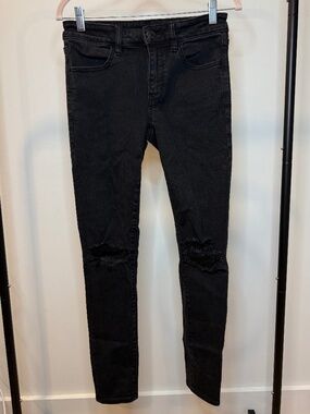 Womens American Eagle Ripped Knee Skinny Jeans - 3 for $30